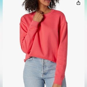 BlankNYC Coral Pink Take Me There Sweatshirt